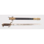 A George V Royal Navy dirk, 1915 pattern:,