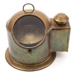 A brass yacht binnacle compass:,