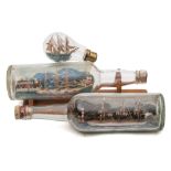 A 20th century ship in a bottle, the 'Bonn':,