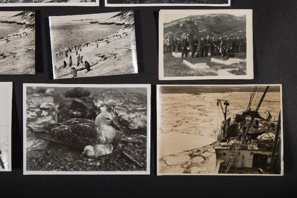 Antarctic Interest- a collection of 16 small black and white photographs of Antarctic views and - Image 2 of 5