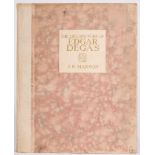 MANSON, J.B - The Life and Work of Edgar Degas : plates, org.