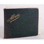 AUTOGRAPH ALBUM : containing many autographs of Edwardian musicians, a regimental menu,