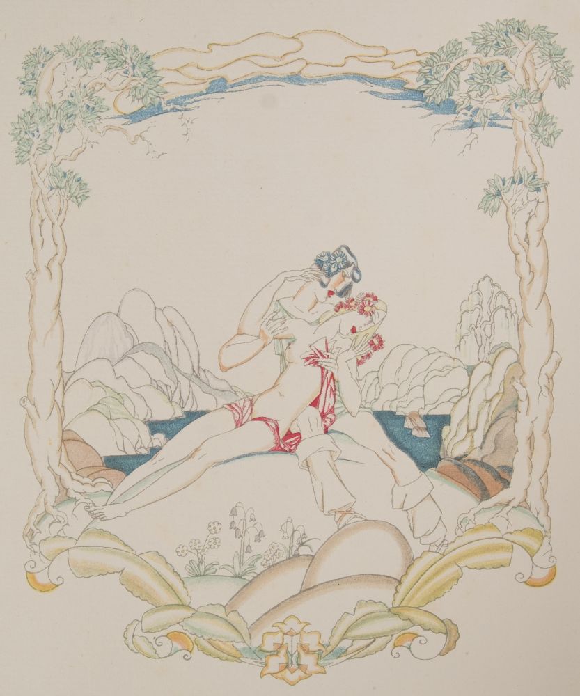 AUSTEN, John [illustrator] - Daphnis & Chloe : 12 mounted colour plates, illust in text, org. - Image 3 of 4