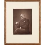 GILBERT, Sir William Schwenck : Woodburytype photograph after Herbert Rose Barraud, f & g,
