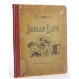 LLOYD'S Sketches of Indian Life : cloth backed pictorial boards, 17 colour plates by W.