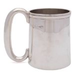 A George VI silver mug, maker J B Chatterley & Sons Ltd, Birmingham,
