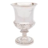 A George IV silver goblet, maker Rebecca Emes & Edward Barnard I, London,