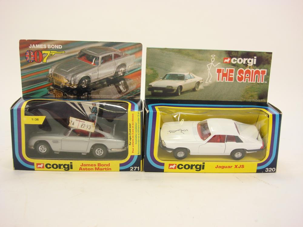 Corgi No 271 James Bond Aston Martin: together with Corgi No 320 Saints Jaguar XJS, both boxed. - Image 2 of 2