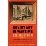 A lithograph poster 'Soviet Graphic Art Exhibition.