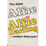Four single sheet film posters 'Alfie Darling' (1976), 'Candy' (1968),