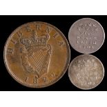 An 1822 Irish penny,