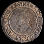 Coins. A 1565 Elizabeth I sixpence, mm, rose:.