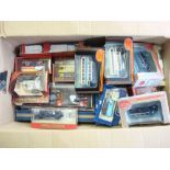 Matchbox MOY, Lledo and others, a boxed group of buses and commercial vehicles:,