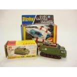 Dinky No 353 Shado 2 Mobile: together with Dinky No 367 Space Battle Cruiser, both boxed.