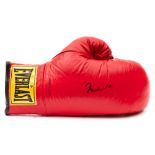 Muhammad Ali (1942-2016) a signed Everlast 14oz red leather boxing glove:,