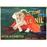 Leonetto Cappiello (1875-1942) French lithograph advertising poster 'Je Ne Fume Que Le Nil',