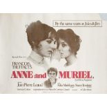 Four British quad film posters' Anne and Muriel', 'Lady Caroline Lamb' ,