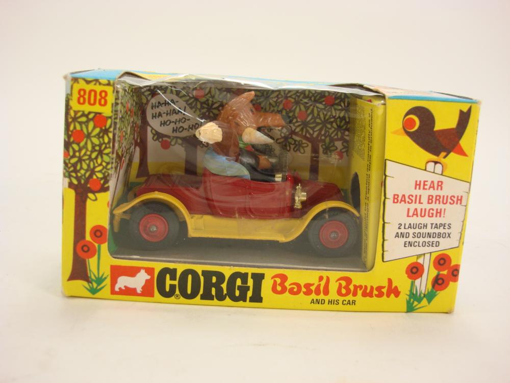 Corgi No 808 Basil Brush and His Car: complete with laugh box, boxed.