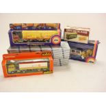 Conrad, Siku and others, a boxed group of buses and commercial vehicles:,