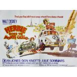 A British quad film poster for 'Herbie Goes to Monte Carlo' (1977):,