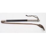 An early 20th century Russian nagaika (riding crop):,