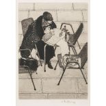 * Wilfred R E Fairclough [1907-1996]- Venice - The Rose and The Writ,:- etching,
