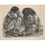 * Hans Erni [1909-2015]- The Family,:- lithograph,