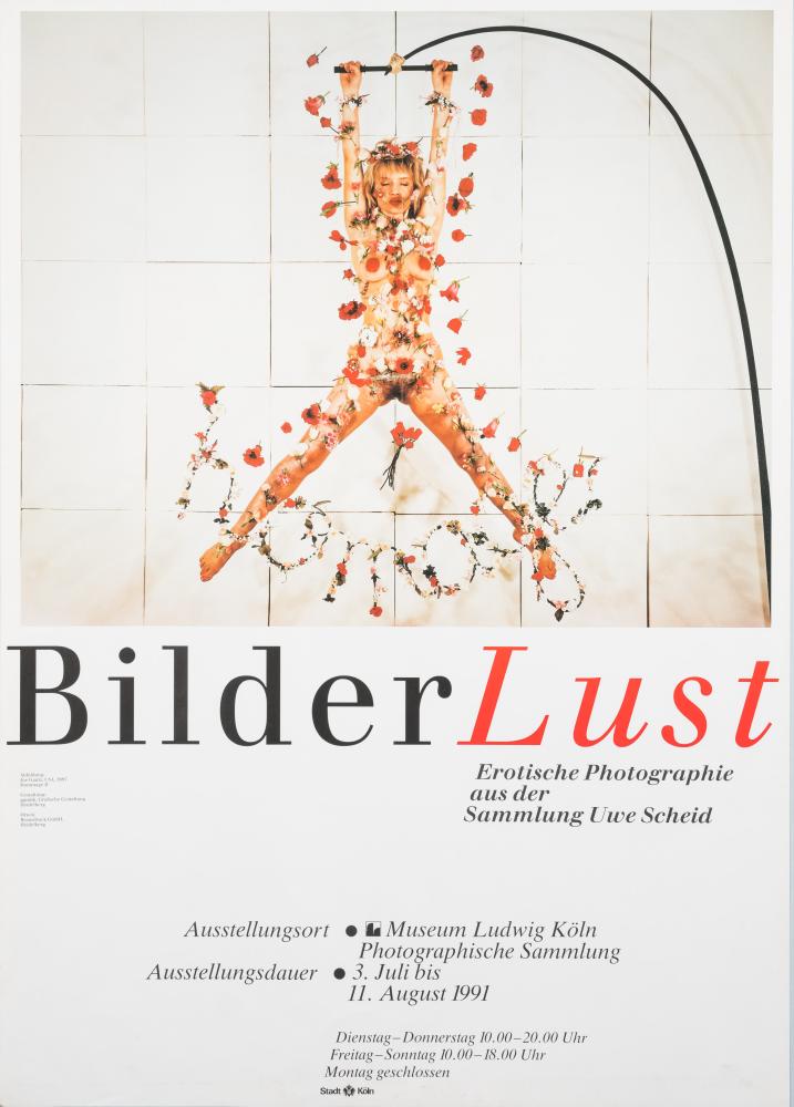 BilderLust August 1991, Museum Ludwig Koln, Erotische Photographie exhibition poster,:- 84 x 59cm.
