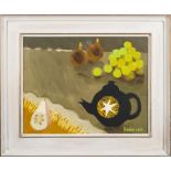 * Mary Fedden [1915-2012]- The Black Teapot,:- signed and dated 1989 bottom right oil on board, 39.
