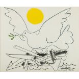 Pablo Picasso [1881-1973]- Dove of Peace, 1962,:- lithograph 53 x 65cm.