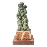 Amadeo Albert Mother with chidren, abstract bronze: signed to the bronze Amadeo Albert 96,