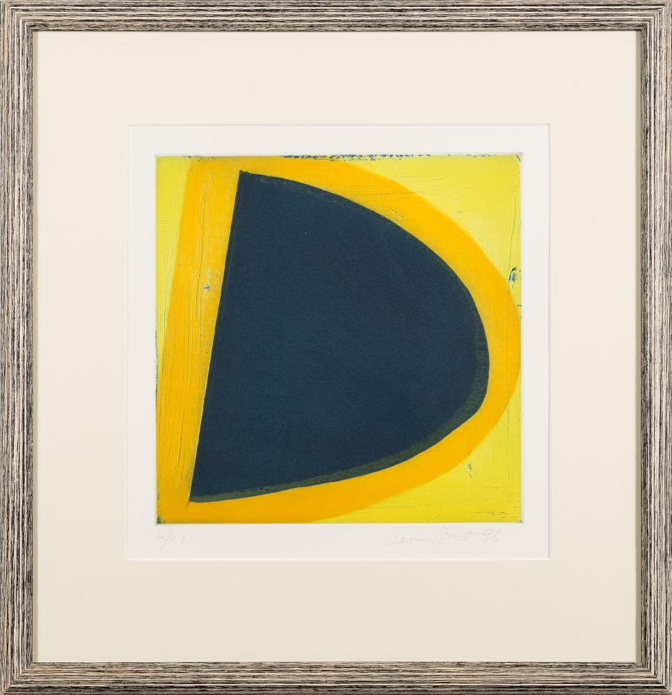 * Terry Frost [1915-2003]- Black, orange, yellow,:- coloured etching,