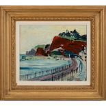 * Fred Yates [1922-2008]- Dawlish sea front,:- signed bottom right oil on board, 22 x 26.5cm.