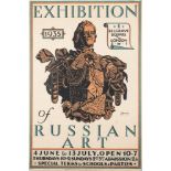 A Doboujinsky poster for the Exhibition of Russia Art, 1 Belgrave Square, London,1935,