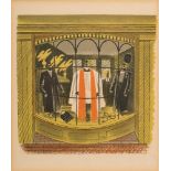 Eric Ravilious [1903-1942] - Clerical Outfitters,:- lithograph, 16 x 14cm. Note.