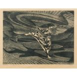 Manner of The Grosvenor School, 20th Century- Windy Shore,:- woodblock print, 4th State,