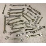 A tray of 26 AF assorted spanners.