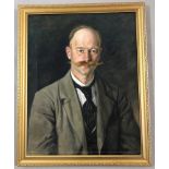Oil on canvas portrait of a German gentleman signed by artist Marg. Krichel? and dated Berlin 1899.