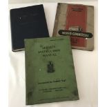 3 vintage automobile workshop manuals.