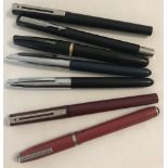 A collection of 7 vintage fountain pens.