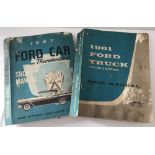 2 vintage Ford shop manuals.