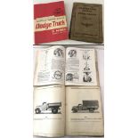 2 vintage Dodge Trucks manuals.