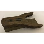A wooden WW2 style German SS Boot puller.