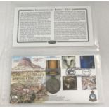 A replica campaign medal first day cover 30 squadron Zululand Expedition January 2000.