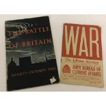 2 x WW2 paperback booklets. 'War - The Libyan See-saw' and 'The Battle of Britain'.