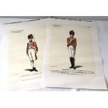 2 modern prints of British Napoleonic Militia soldiers.