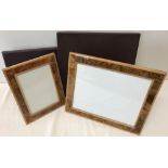 2 boxed light Birdseye maple wood photo frames by Walwood.