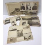 A collection of Victorian mounted photographs.