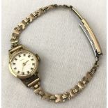 A modern Times ladies watch with a vintage rolled gold strap.