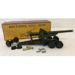 Boxed 1950's Britains 155mm Gun #2064 in as new condition, some wear to box.